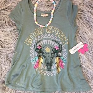 BOHO SPIRIT TOP BY PAPER FLOWER